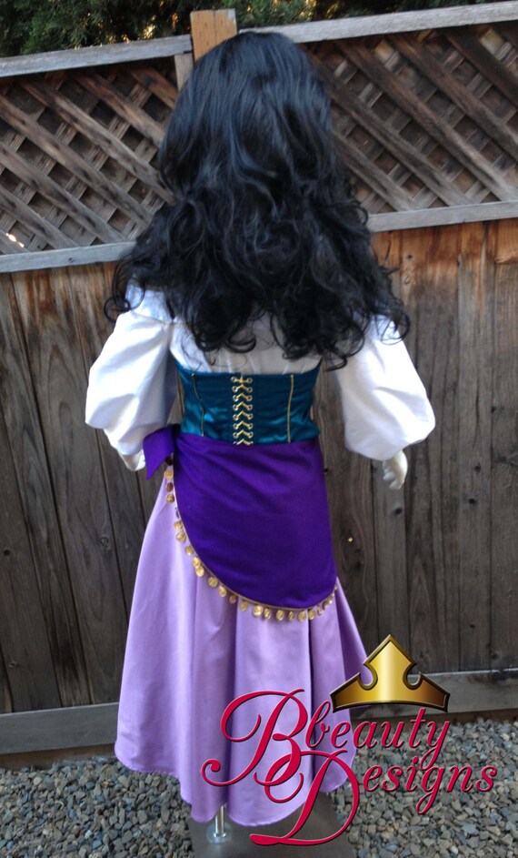 Esmeralda Hunchback of Notre Dame Inspired Gypsy Costume Park Version 