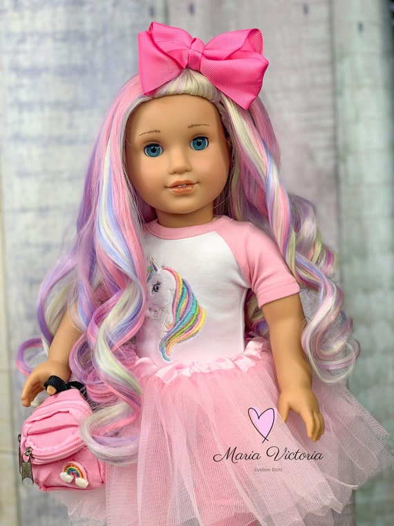 Premium Lux Doll Wigs katie in Birthday Cake Replacement Wig for American  Girl Doll 