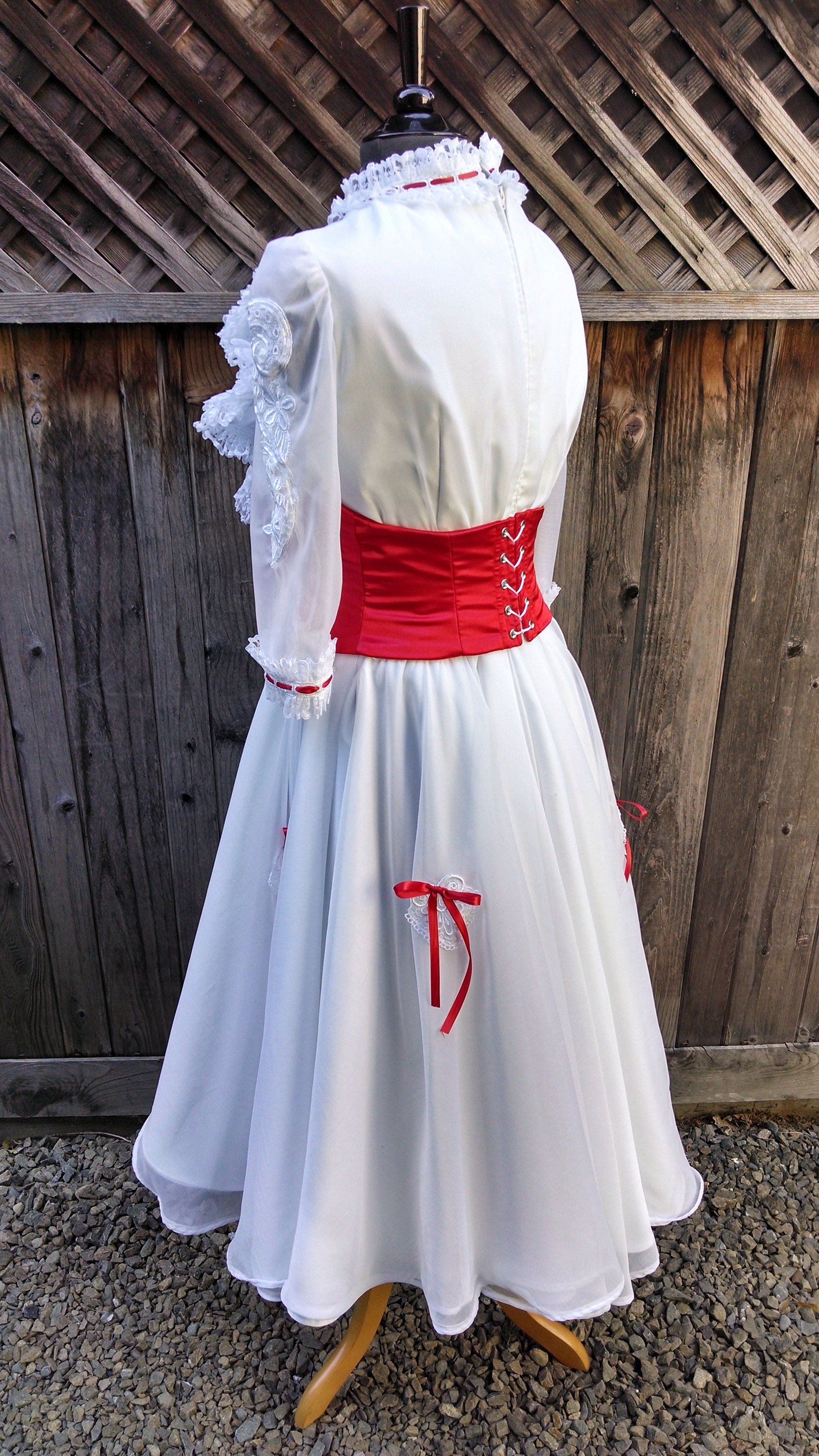 mary poppins white dress