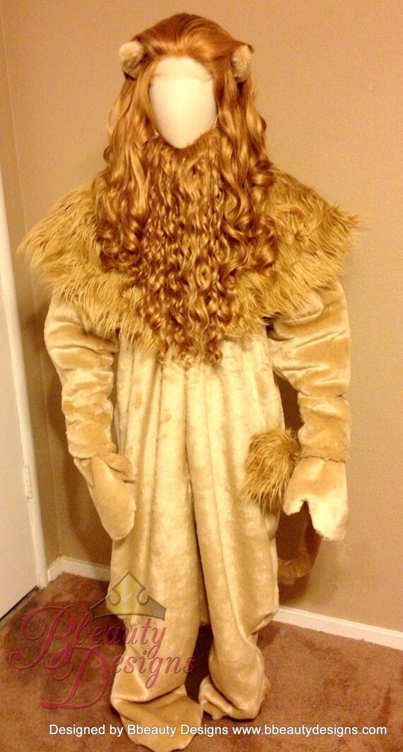 Cowardly cheap lion costume