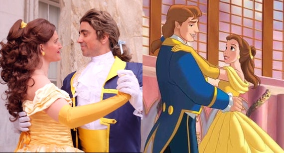 Beauty And The Beast Men S Prince Adam Wig Ponytail Custom Etsy