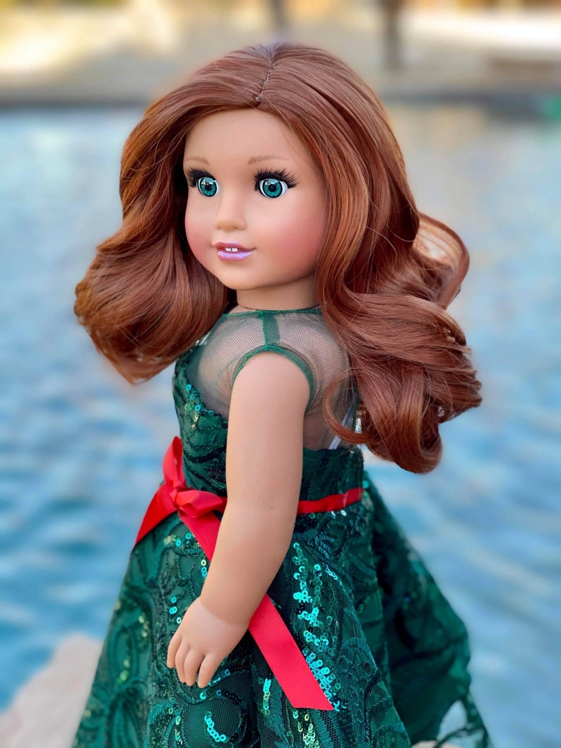 Kiki in Auburn Short Replacement Wig for American Girl Doll