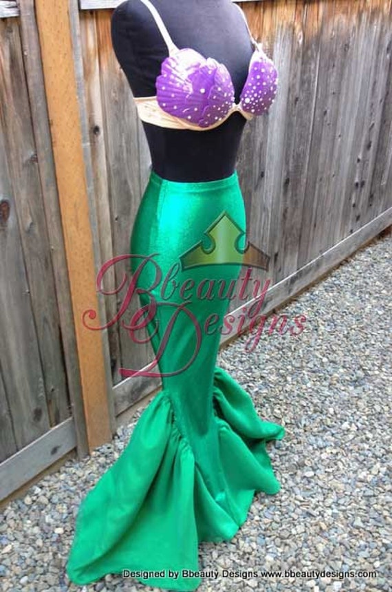 Ariel Budget Little Mermaid Costume Tail and Shells Custom - Etsy Denmark