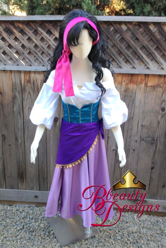 Esmeralda Hunchback of Notre Dame Inspired Gypsy Costume Park Version -   Israel