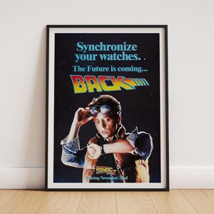 Poster di Ritorno al Futuro II 2 / Poster da parete di film retrò / Stampa di film anni '80 V1 (senza cornice)