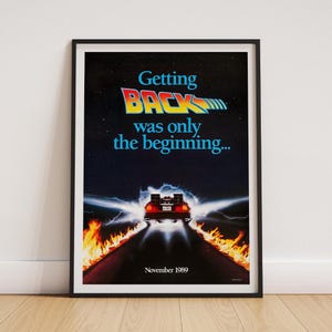 Poster di Ritorno al Futuro II 2 / Poster da parete di film retrò / Stampa di film anni '80 V3 (senza cornice)