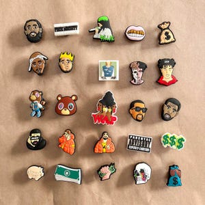 HipHop RapStar Artist Shoe Charms - Cute Charms for shoes clogs - Clog Charm Pin Badge - Handmade Charms for kids gift - Birthday Gift