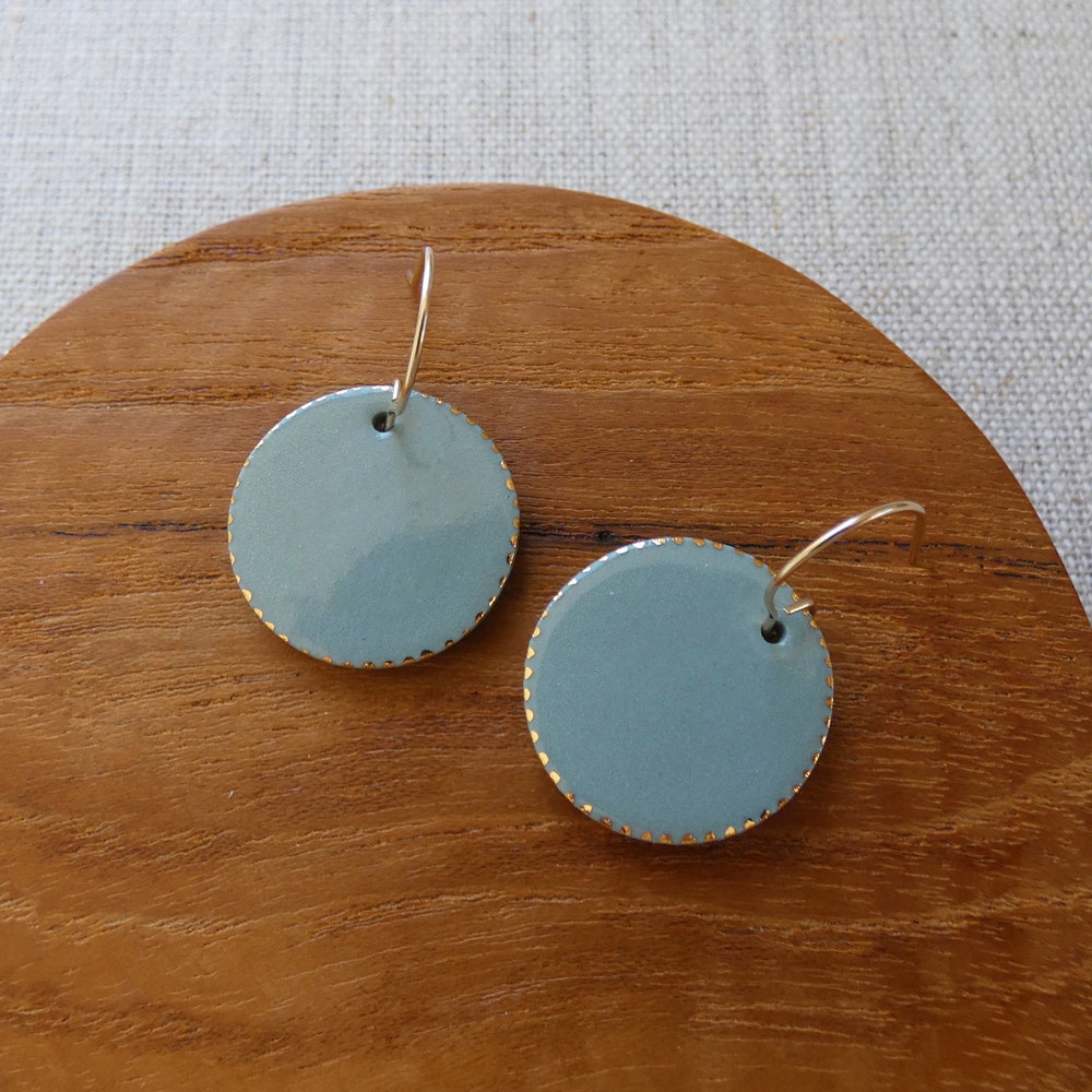 Starbust L Disc Hook Earrings image 0