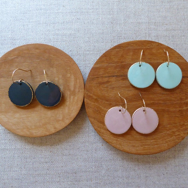 Starbust L Disc Hook Earrings image 2