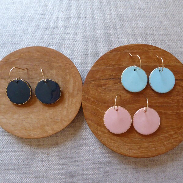Starbust L Disc Hook Earrings image 1