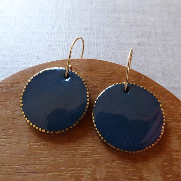 Starbust L Disc Hook Earrings image 3