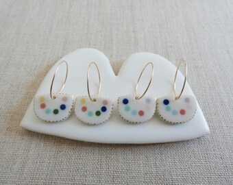 Pearl Necklaca Inlay Drop Earrings