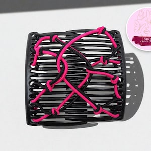 Women’s Stretchy Hair Comb | Elastic Bun Clip | Claw Grip Headwear | No-Slip Styling Tool Holder | Chic Wrap Updo Accessory