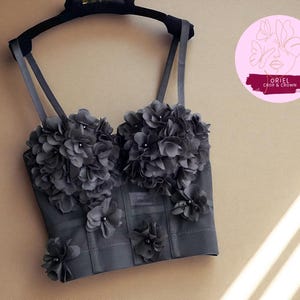 Floral Strap Crop Top | Backless Summer Camisole | 3D Flower Y2K Tank | Sleeveless Style Tops | Fashionable High Street Fashion