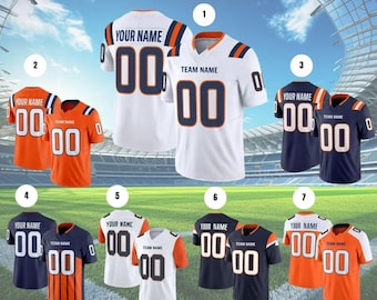 Custom Football Jersey Greatest Of All Time Team Legends, Denver City Skyline Shirt, Personalized Embroidery Name Number