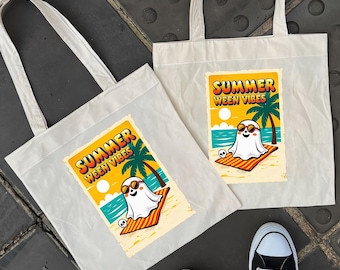 Summerween Ghost PNG, Fun Beach Party Halloween Vibes Design, Cute Spooky Ghost PNG, Digital Download Sublimation