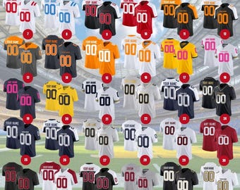 Stitched Jersey Custom Football Jersey Personalized Embroidered Name Number Team Game Training Shirt Fan Gift for Men Women Youth Uniform