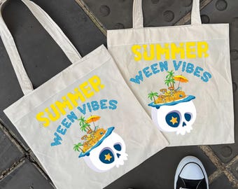 Skeleton Party PNG, Summerween Halloween Vibes Design, Funny Spooky Skeleton Beach Costume, Digital Download PNG Sublimation