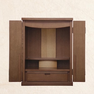 Minimalist Japanese Buddhist Butsudan Altar | Handmade Wood Shrine for Home Meditation & Ancestral Worship