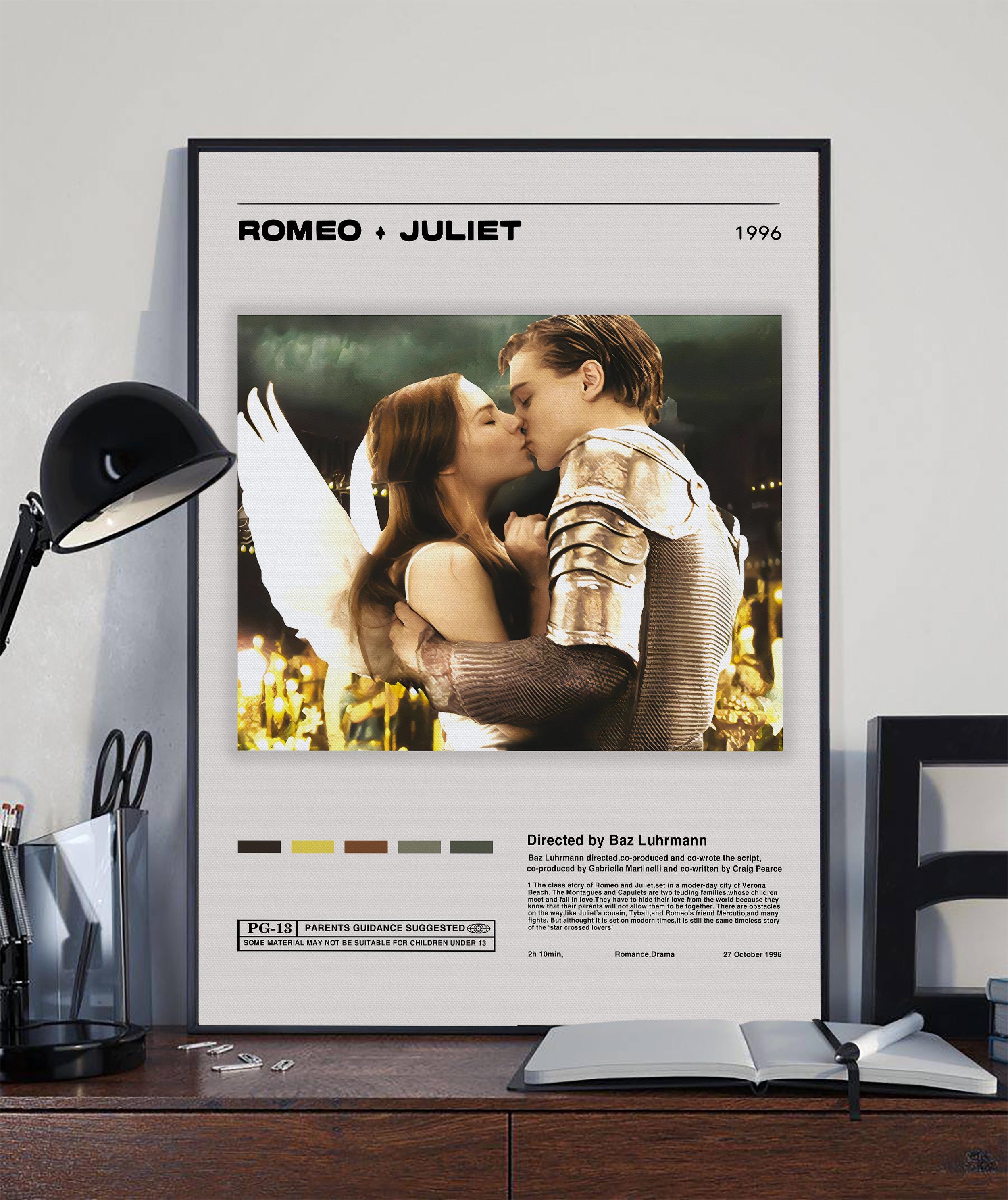 Romeo and Juliet 1996 Movie Poster - Etsy, image size:2500x2976