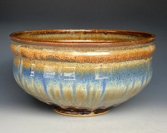 Stoneware Ceramic Bowl Pottery Serving Bowl A