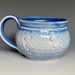 Large 18 oz.Pottery Mug Stoneware Ceramic Coffee Cup Handmade Mug