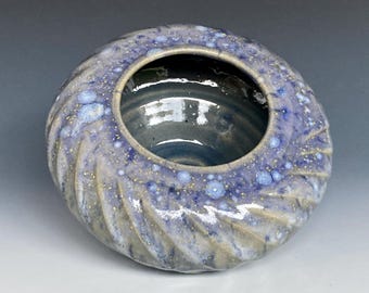 Vaso in ceramica: vaso per fiori in gres, ceramica fatta a mano