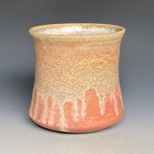Handmade Stoneware Pottery Mug: 14 oz Ceramic Tea Coffee Cup