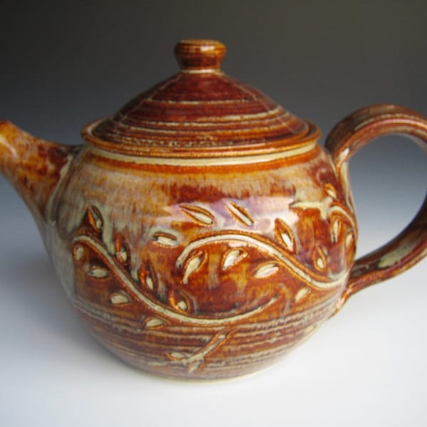 Teapot Honey-glazed