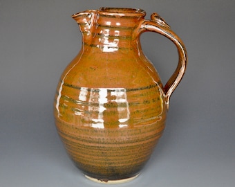 Pottery Pitcher Ceramic Pitcher Stoneware Pitcher Vase A