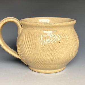 Pottery Textured Mug Stoneware Ceramic Coffee Cup Handmade Mug