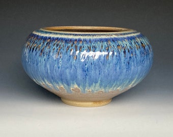 Blue Pottery Bowl Serving Bowl Ceramic Pasta Bowl Handmade Pottery I