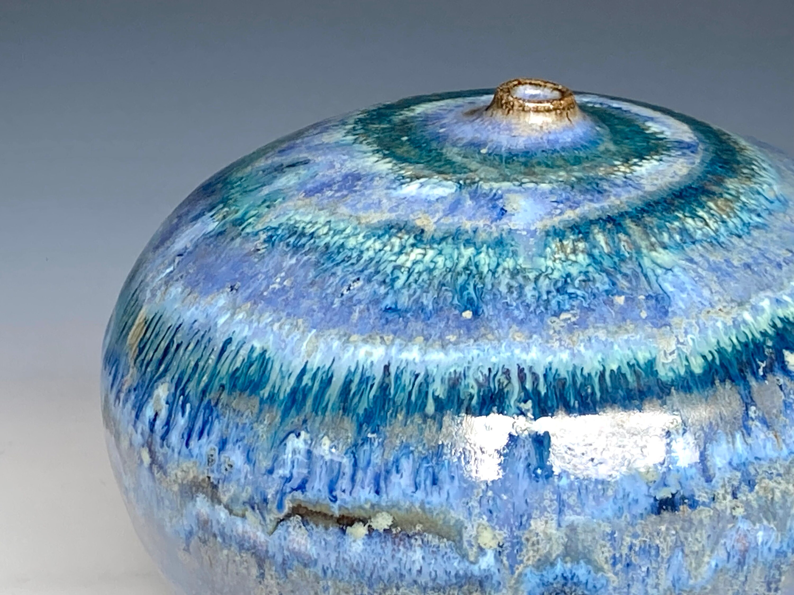 Handmade Blue Pottery Vase: Stoneware Ceramic Flower Vase - Etsy