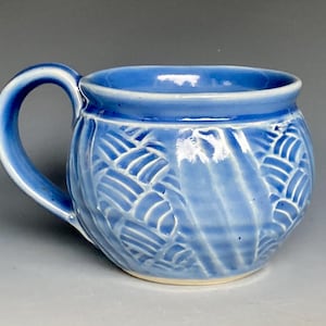 Textured Pottery Mug Stoneware Ceramic Coffee Cup Handmade Mug