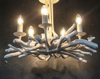 White Water Natural Driftwood Rustic Chandelier White Water Natural Driftwood Rustic Chandelier