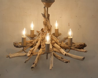 White Water Natural Driftwood Rustic Chandelier White Water Natural Driftwood Rustic Chandelier