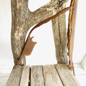 Driftwood Statement Chair,Drift wood Chair, Driftwood Seat,Coastal Garden, Driftwood dining chair, Driftwood Garden furniture Cornwall UK image 4