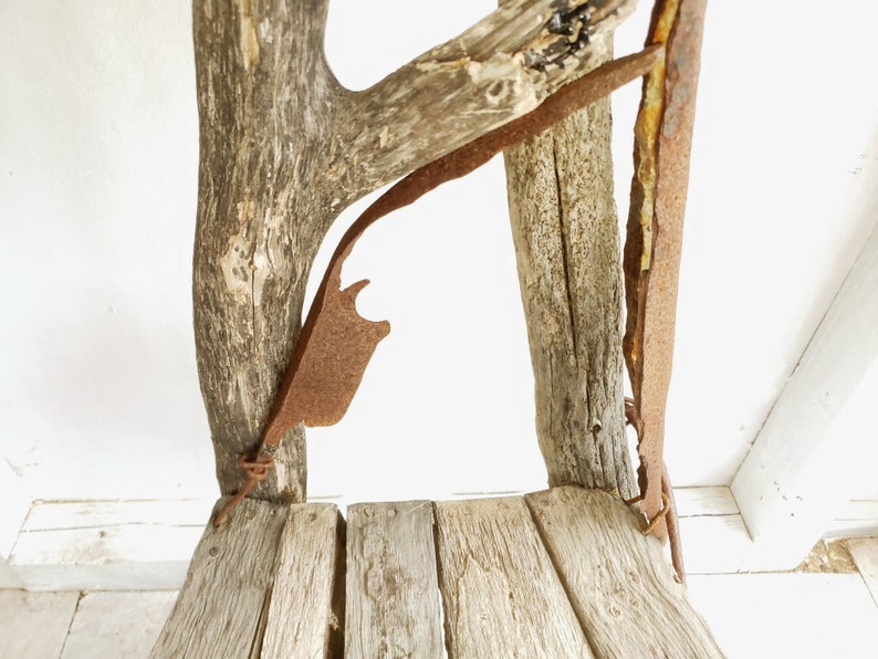 Driftwood Statement Chair,Drift wood Chair, Driftwood Seat,Coastal Garden, Driftwood dining chair, Driftwood Garden furniture Cornwall UK image 4