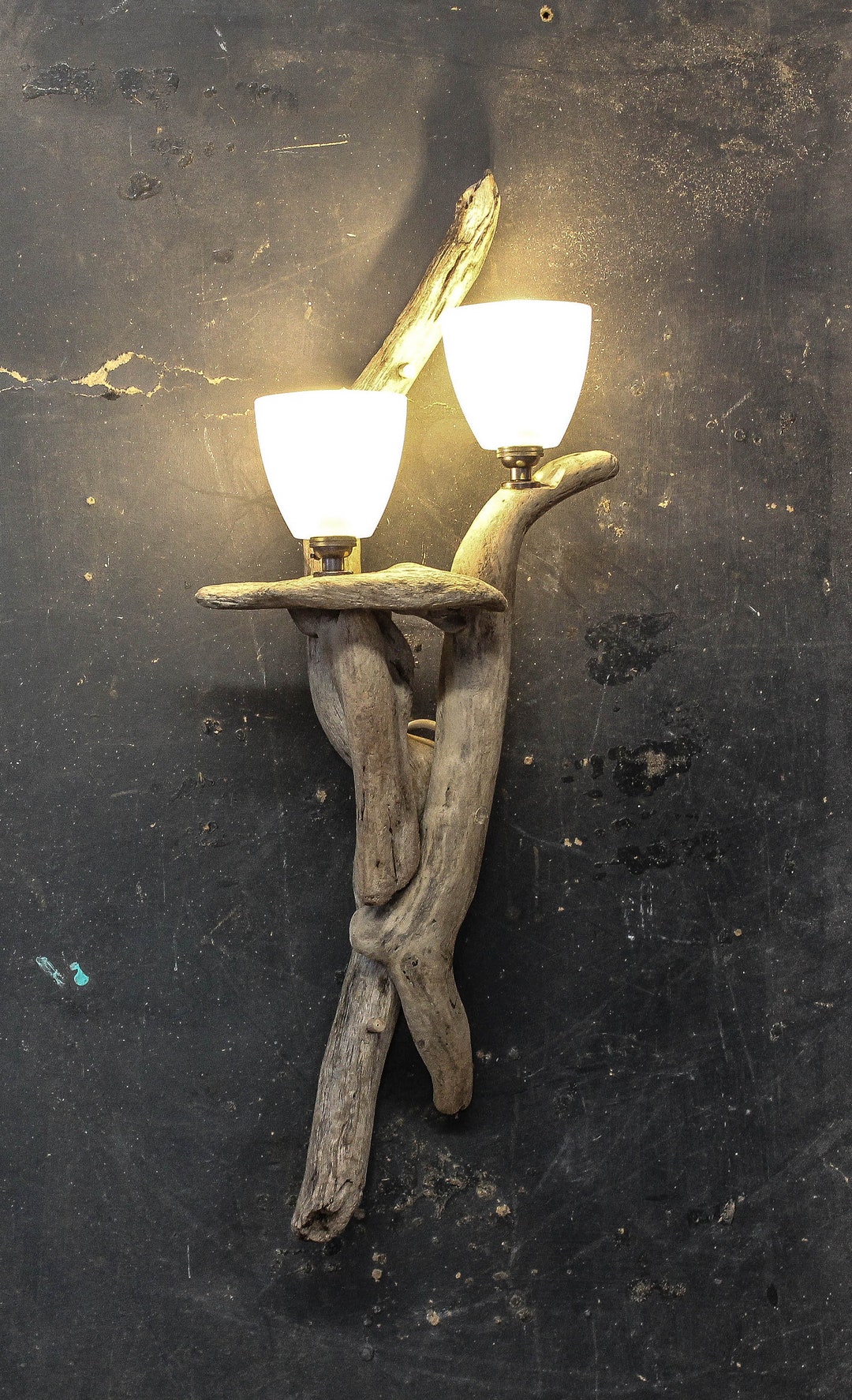 Driftwood Wall Light, Drift Wood Wall Light, Drift Wood Wall Sconce