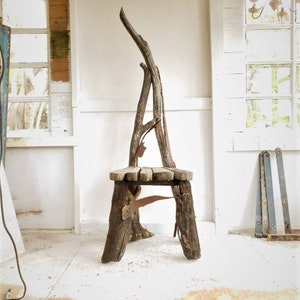 Driftwood Statement Chair,Drift wood Chair, Driftwood Seat,Coastal Garden, Driftwood dining chair, Driftwood Garden furniture Cornwall UK image 2