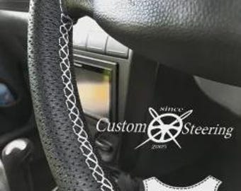 Para Mercedes Benz ACTROS TRUCK * 2018 - presente * Funda de volante de cuero perforado negro ** Elija color de costura