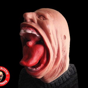 Big Mouth Latex Mask - Zombie Horror Halloween Accessory