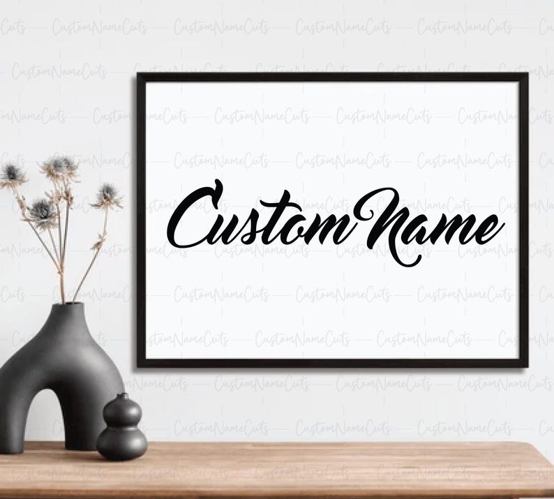 Custom Name SVG | Personalized Name Svg File | Custom Calligraphy Name ...