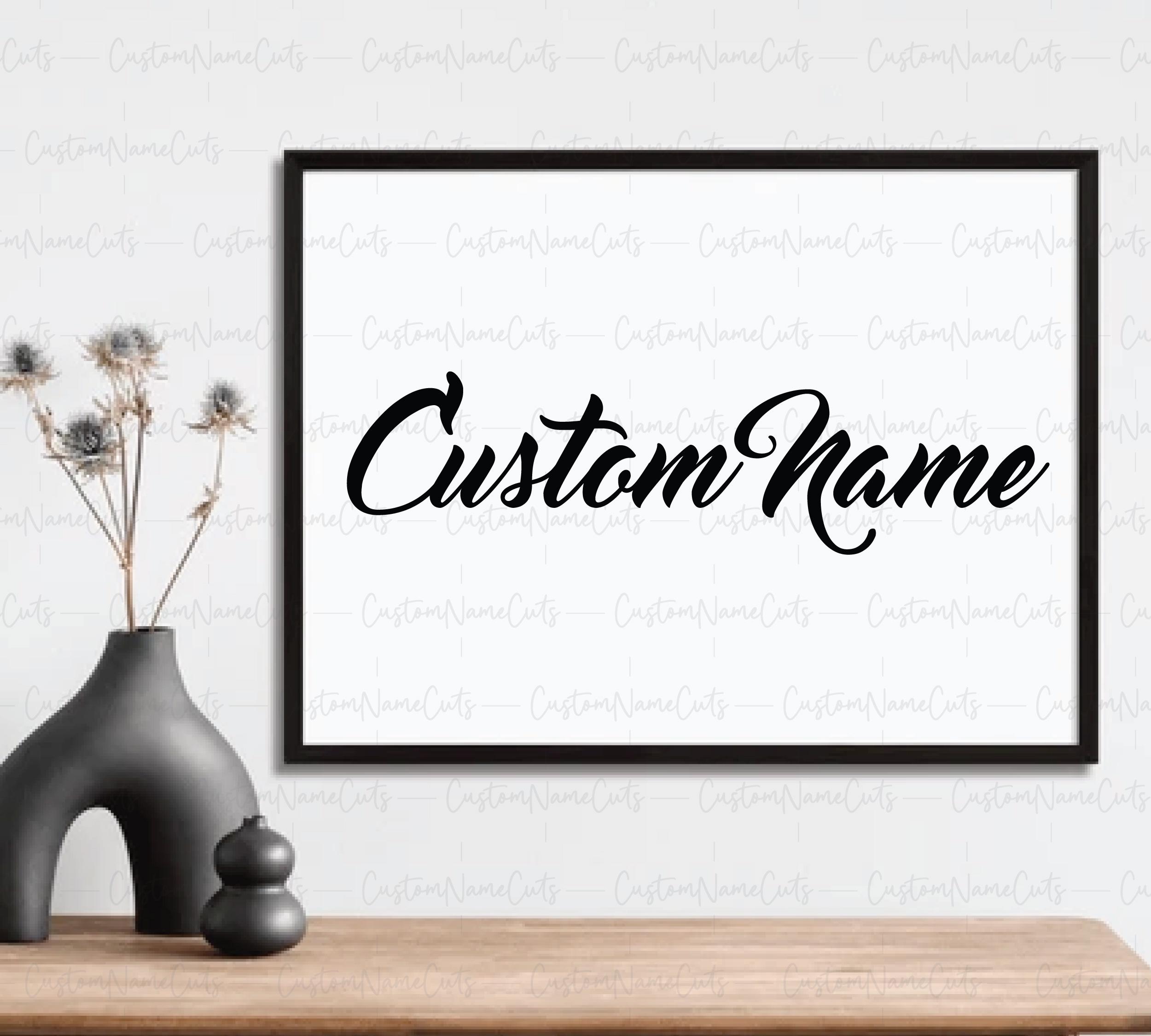 Custom Name Image Example Custom Name SVG | Personalized Name Svg File | Custom Calligraphy Name ...