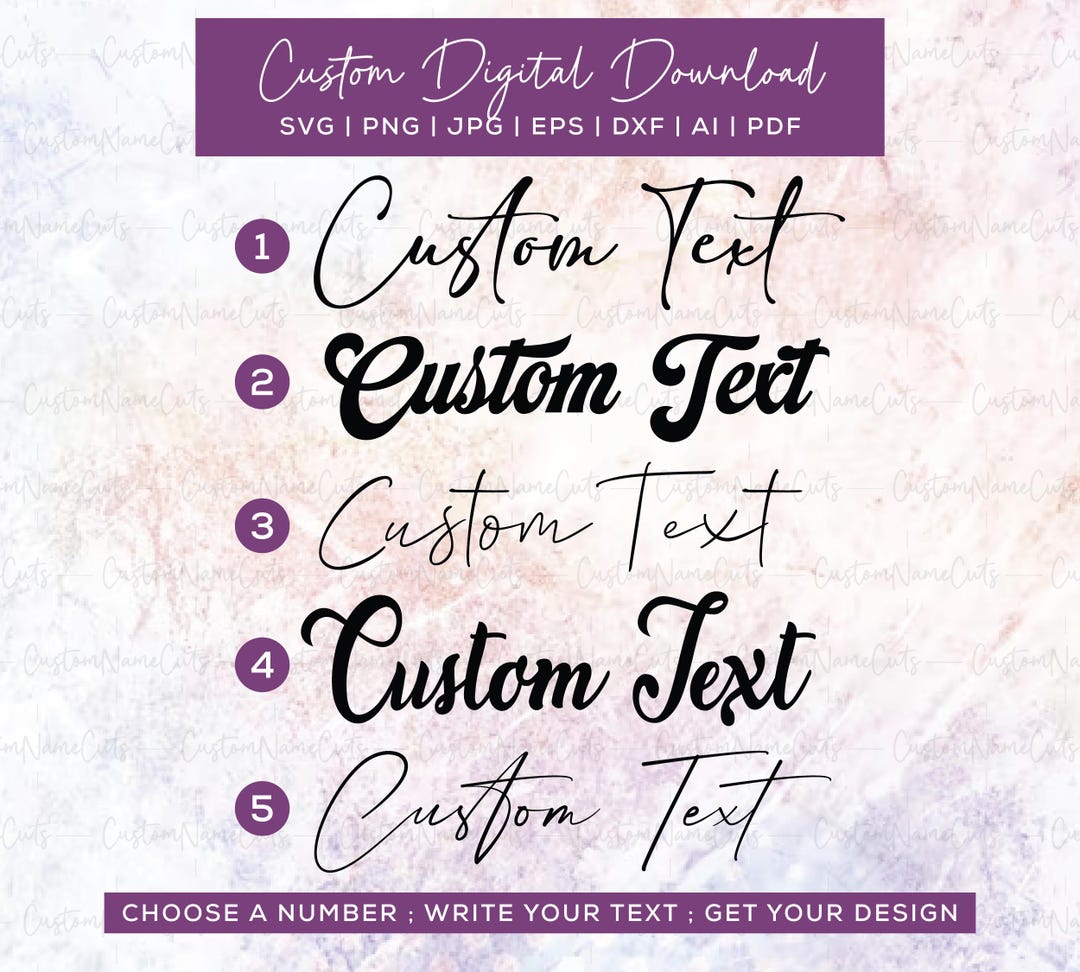 Custom Name SVG | Custom Name Calligraphy | Custom Name Png | Custom ...