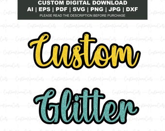 Glitter Sport Alphabet PNG | Custom Faux Sequin/Glitter Script | Glitter Sequin Font Design | DTF/Sublimation/Printable CUSTOM Glitter Text