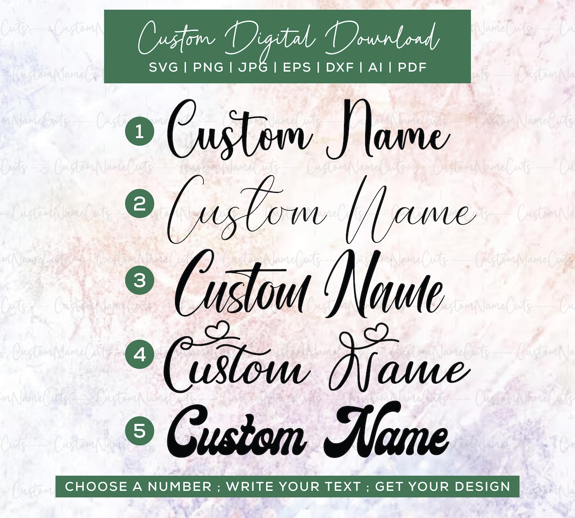 Custom Name SVG Bundle | Name Cutout Laser Files | SVG Name for ...