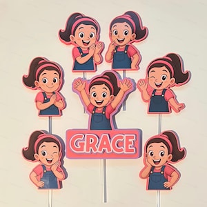 Ms. Rachel Birthday Cake Toppers: Custom Party Decorations