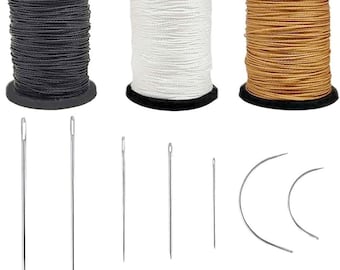 Upholstery Repair Kit, Heavy Duty Nylon Thread, Assorted Needles