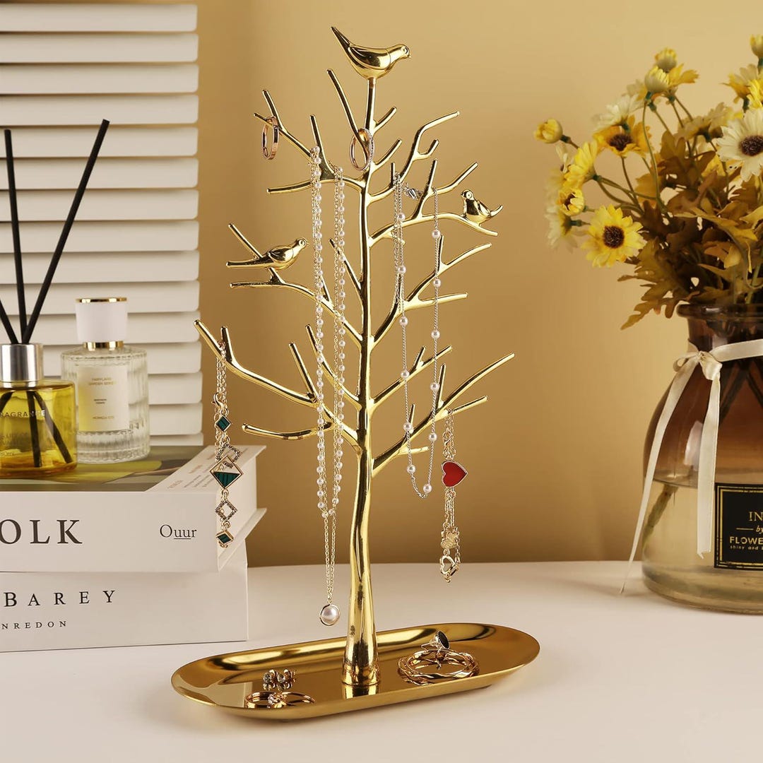 Metal Tree Jewelry Organizer, Modern Tower Display Rack - Etsy